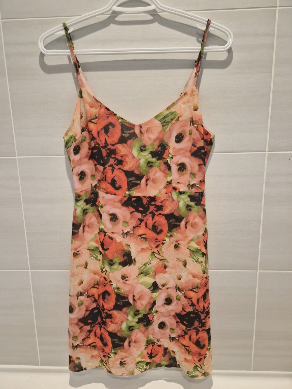 BB Dakota Pink Floral Mini Dress